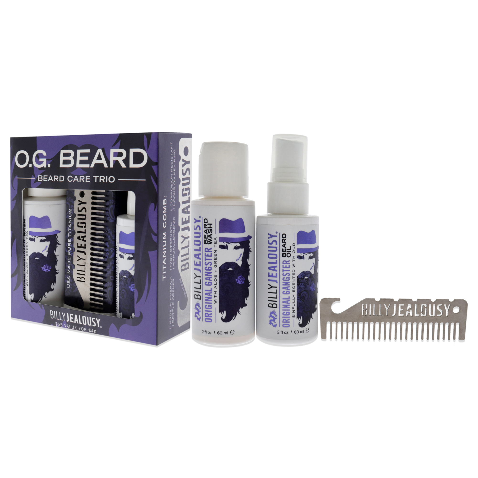 Foto 5 pulgar | Set De Cuidado De Barba, 3 Piezas, 60 Ml - Venta Internacional.