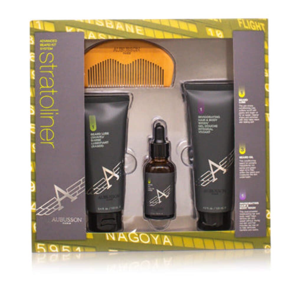 Kit De Aseo Aubusson Stratoliner Advanced Beard, 4 Piezas - Venta Internacional.