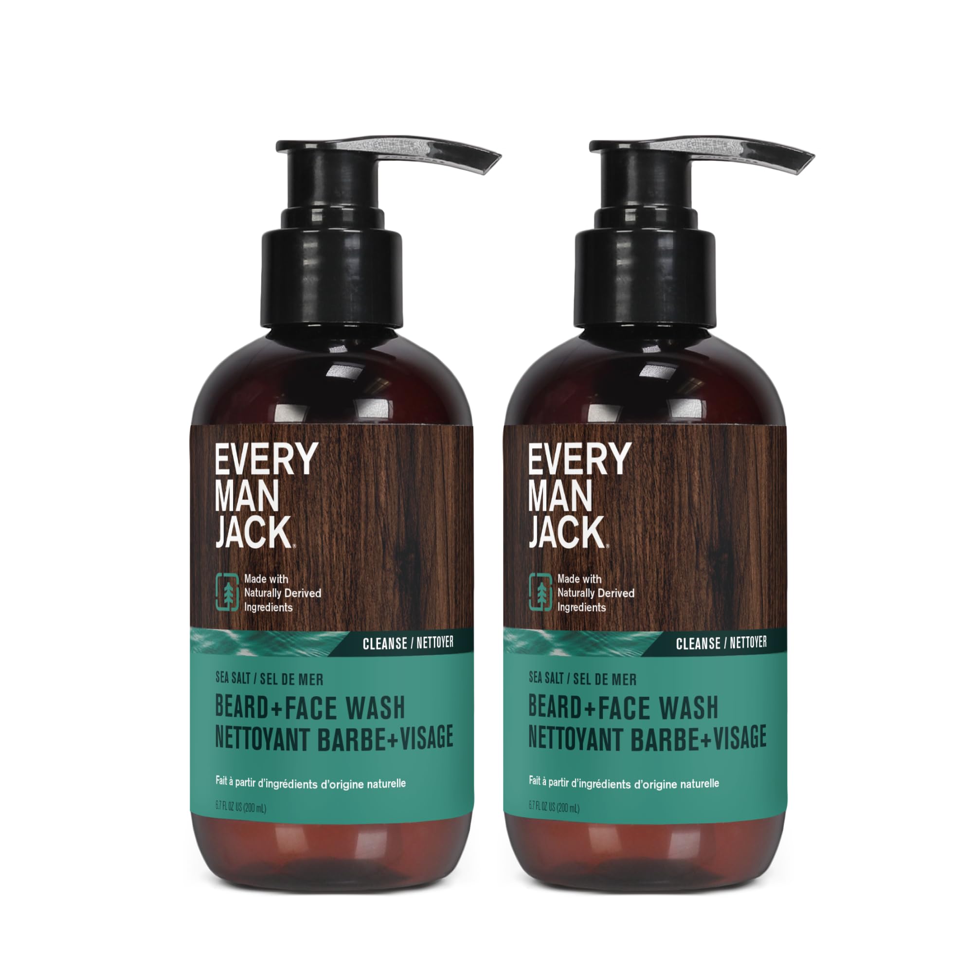 Foto 1 | Jabón Facial Beard + Every Man Jack Subtle Sea Salt, 200 Ml, Paquete De 2 - Venta Internacional.