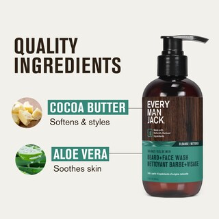 Foto 5 | Jabón Facial Beard + Every Man Jack Subtle Sea Salt, 200 Ml, Paquete De 2 - Venta Internacional.
