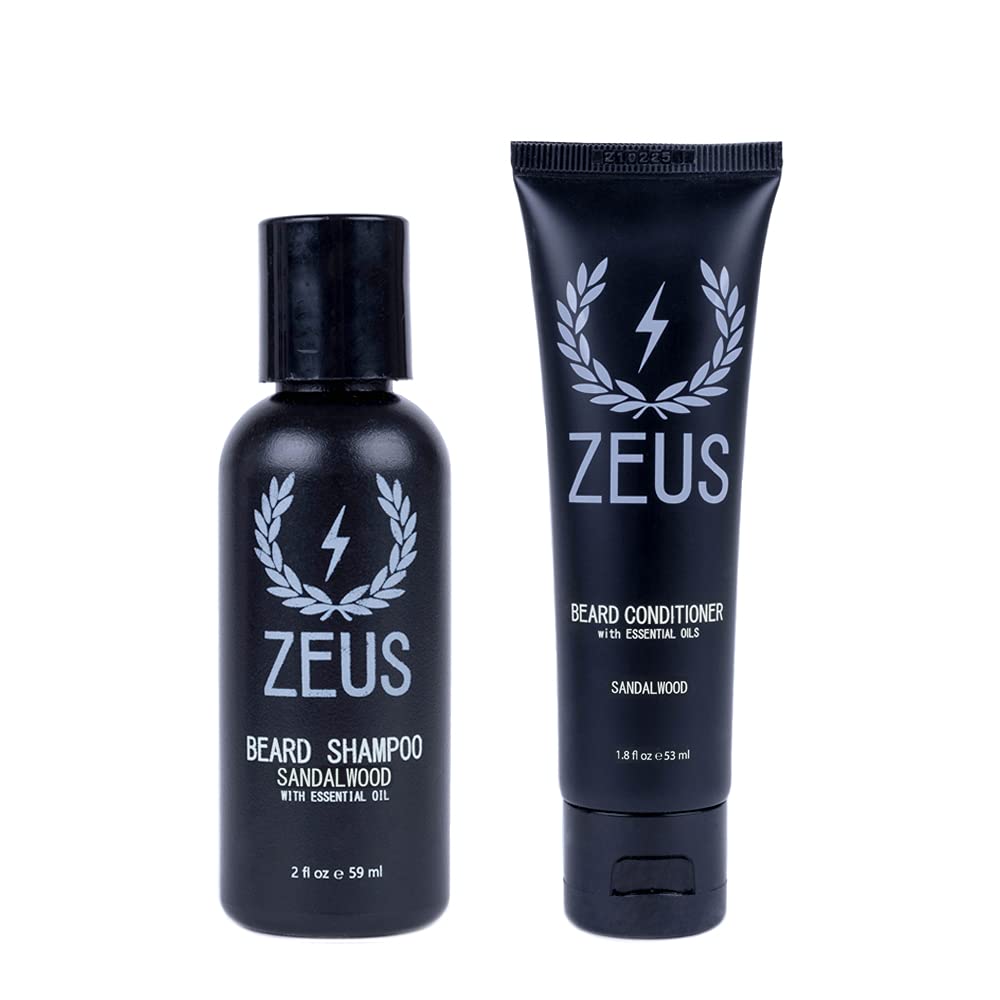 Foto 2 pulgar | Set De Jabón Y Acondicionador Para Barba Zeus Travel Size - Venta Internacional.