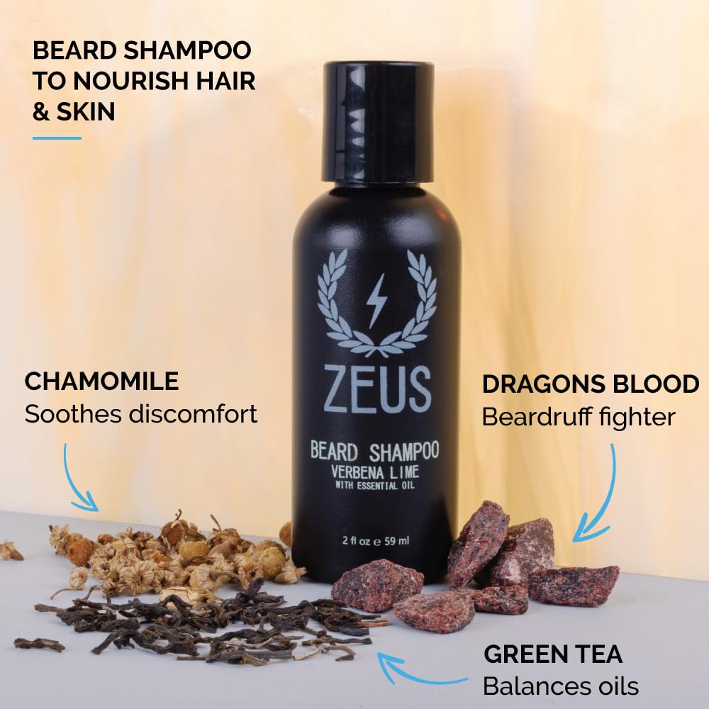 Foto 2 | Set De Jabón Y Acondicionador Para Barba Zeus Travel Size - Venta Internacional.