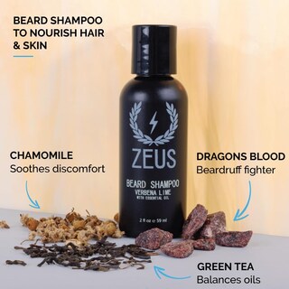 Foto 2 | Set De Jabón Y Acondicionador Para Barba Zeus Travel Size - Venta Internacional.