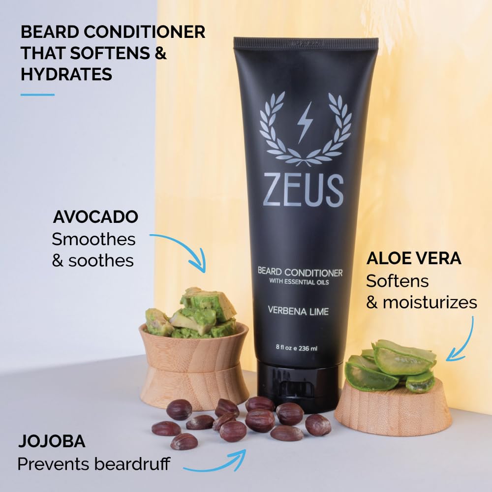 Foto 4 pulgar | Set De Jabón Y Acondicionador Para Barba Zeus Green Tea Sandalwood - Venta Internacional.