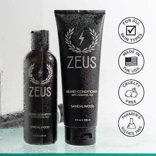 Foto 5 | Set De Jabón Y Acondicionador Para Barba Zeus Green Tea Sandalwood - Venta Internacional.