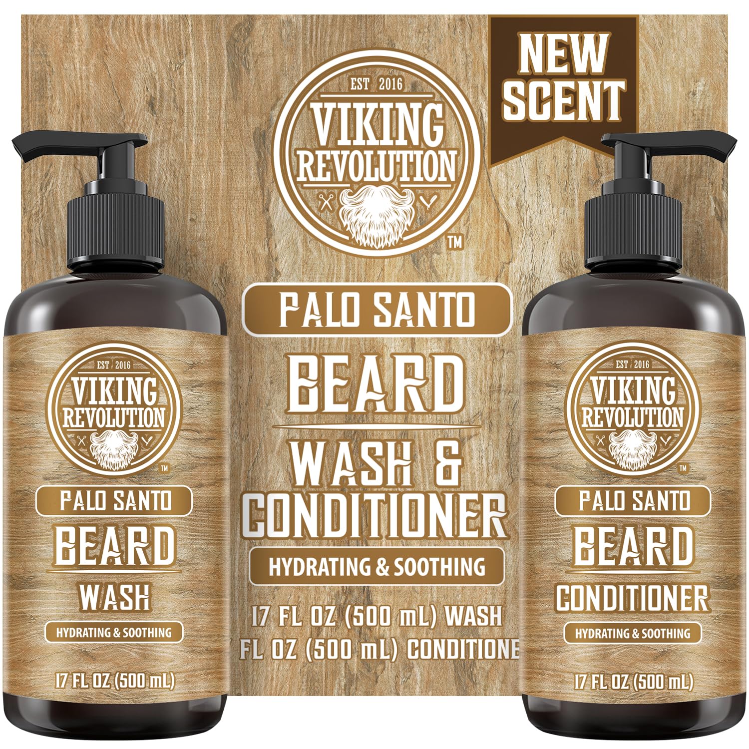 Foto 1 | Set De Limpiador Y Acondicionador Para Barba Viking Revolution Palo Santo - Venta Internacional.