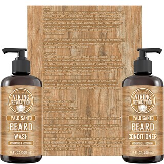 Foto 4 | Set De Limpiador Y Acondicionador Para Barba Viking Revolution Palo Santo - Venta Internacional.