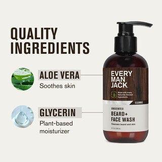 Foto 6 | Jabón Facial Beard + Every Man Jack Sin Perfume, 200 Ml (paquete De 2) - Venta Internacional.