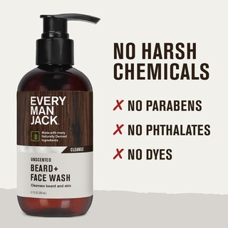 Foto 7 | Jabón Facial Beard + Every Man Jack Sin Perfume, 200 Ml (paquete De 2) - Venta Internacional.
