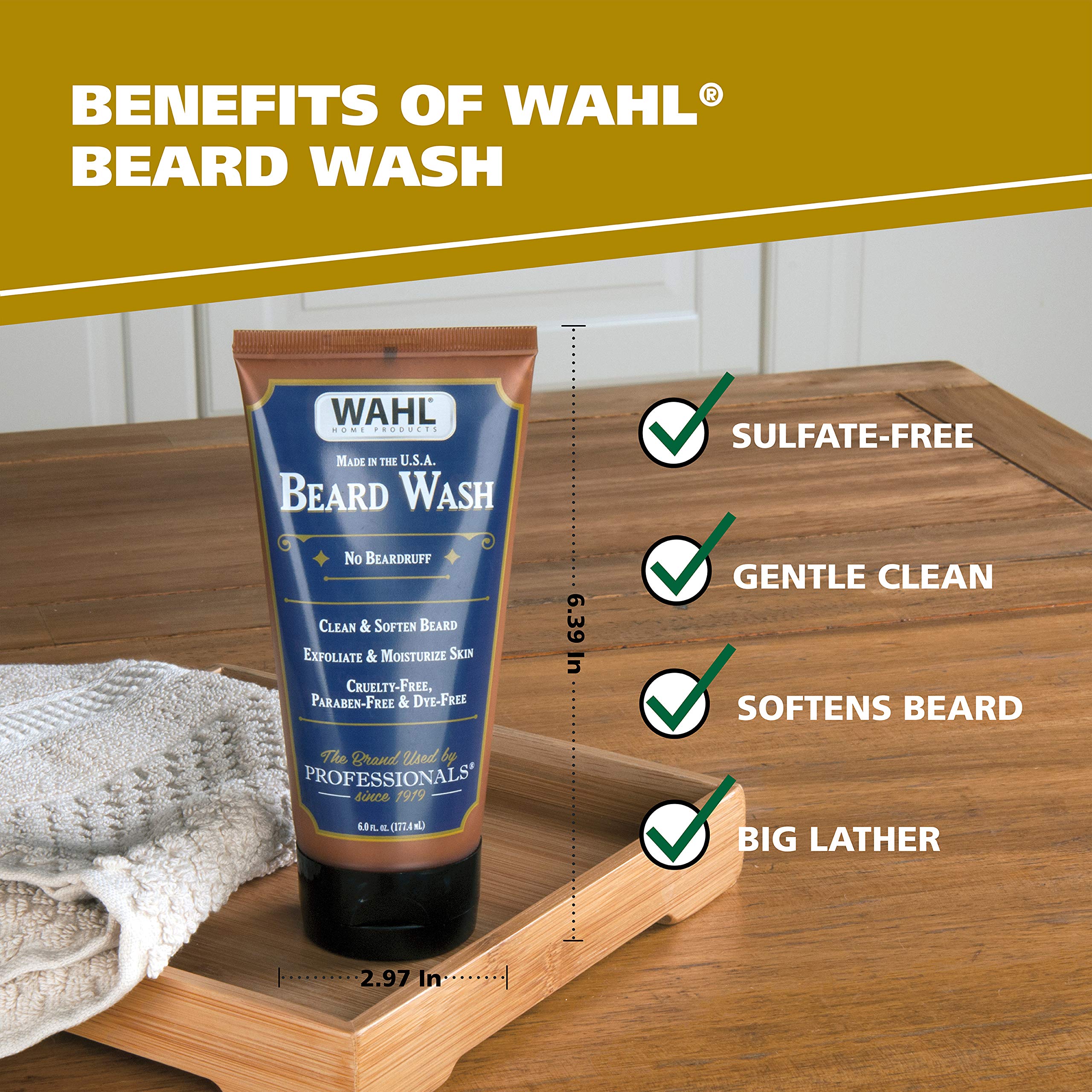 Foto 3 pulgar | Jabón Para Barba Wahl 805601 Con Aceites Esenciales Para Hidratar - Venta Internacional.