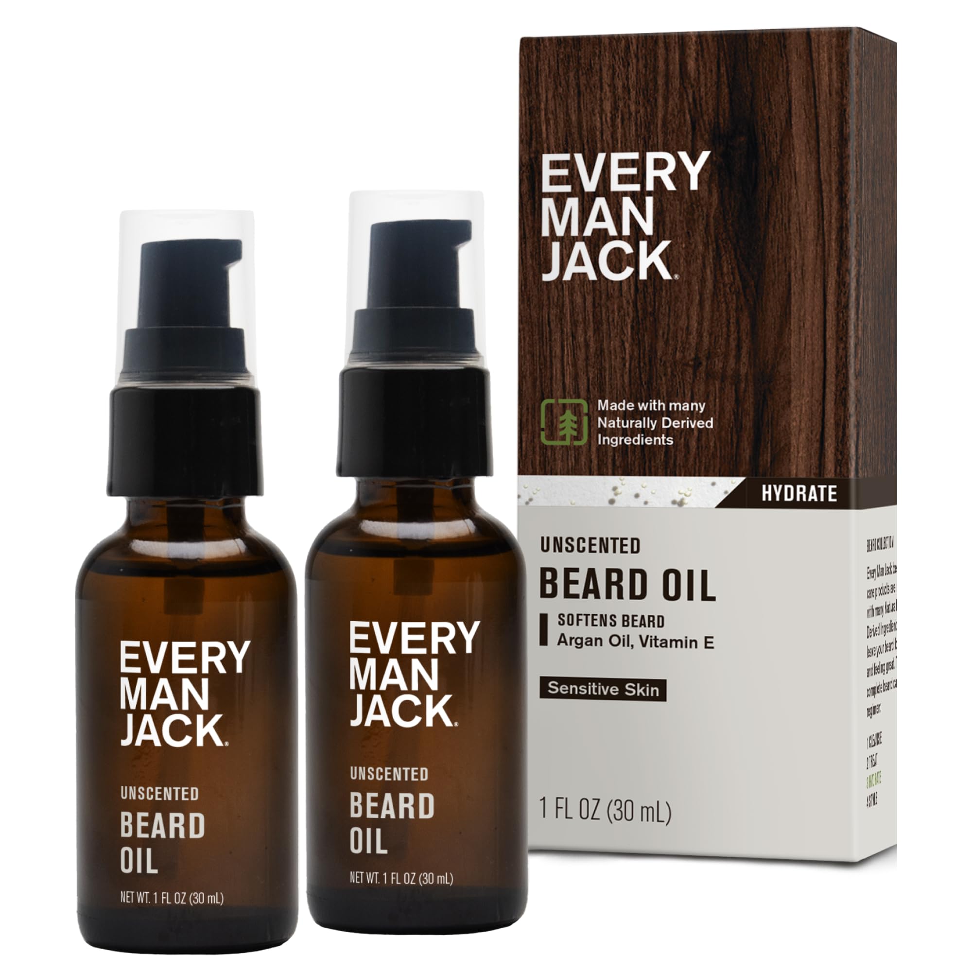 Foto 1 | Aceite Para Barba Every Man Jack Sin Perfume, 30 Ml (paquete De 2) Para Hombre - Venta Internacional.