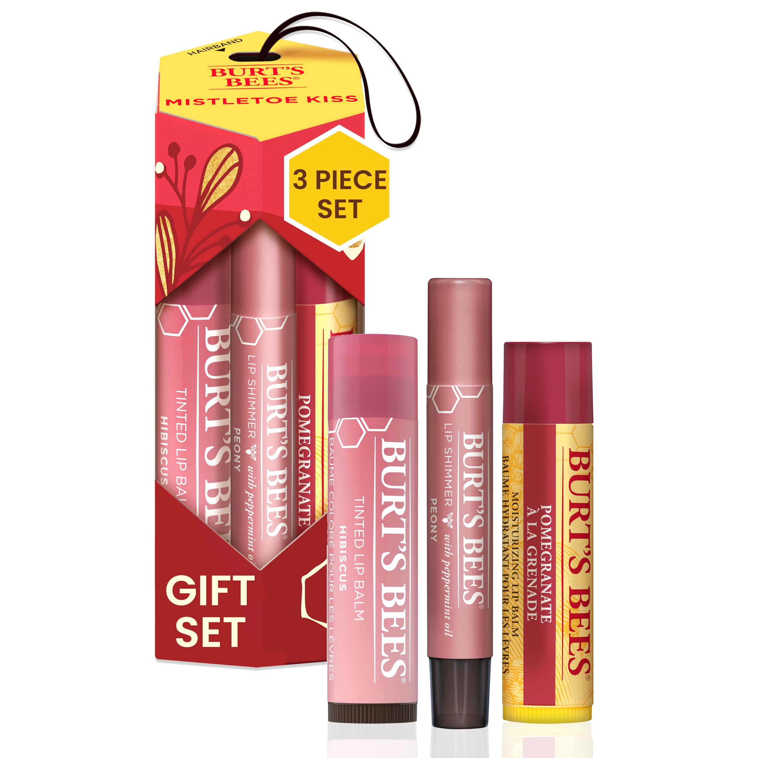 Foto 2 pulgar | Set De Regalo Navideño Burt's Bees Mistletoe Kiss Lip Care - Venta Internacional.