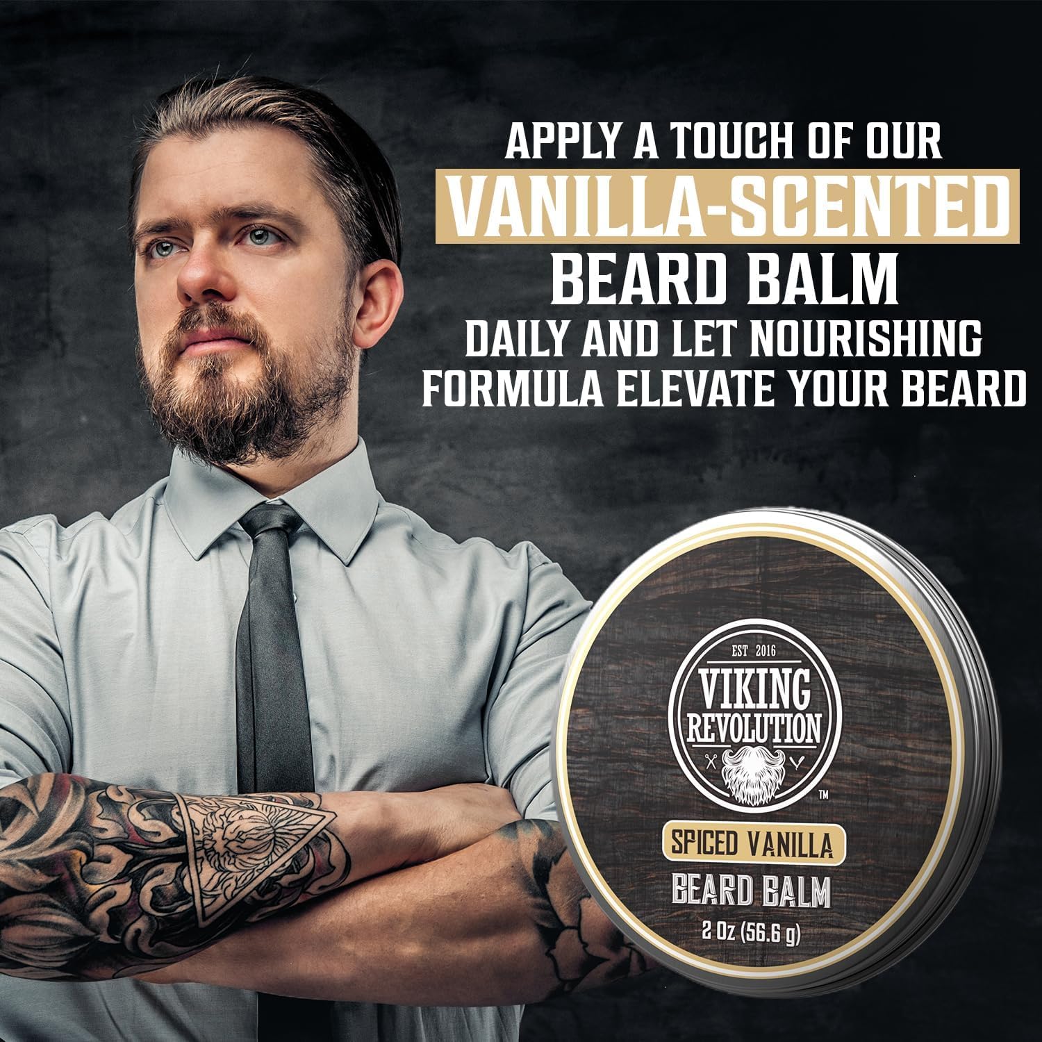 Foto 7 pulgar | Bálsamo Para Barba Viking Revolution Spiced Vanilla 60 Ml Con Aceite De Argán - Venta Internacional.