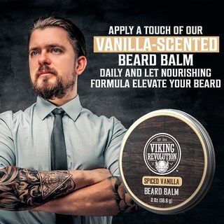 Foto 6 | Bálsamo Para Barba Viking Revolution Spiced Vanilla 60 Ml Con Aceite De Argán - Venta Internacional.
