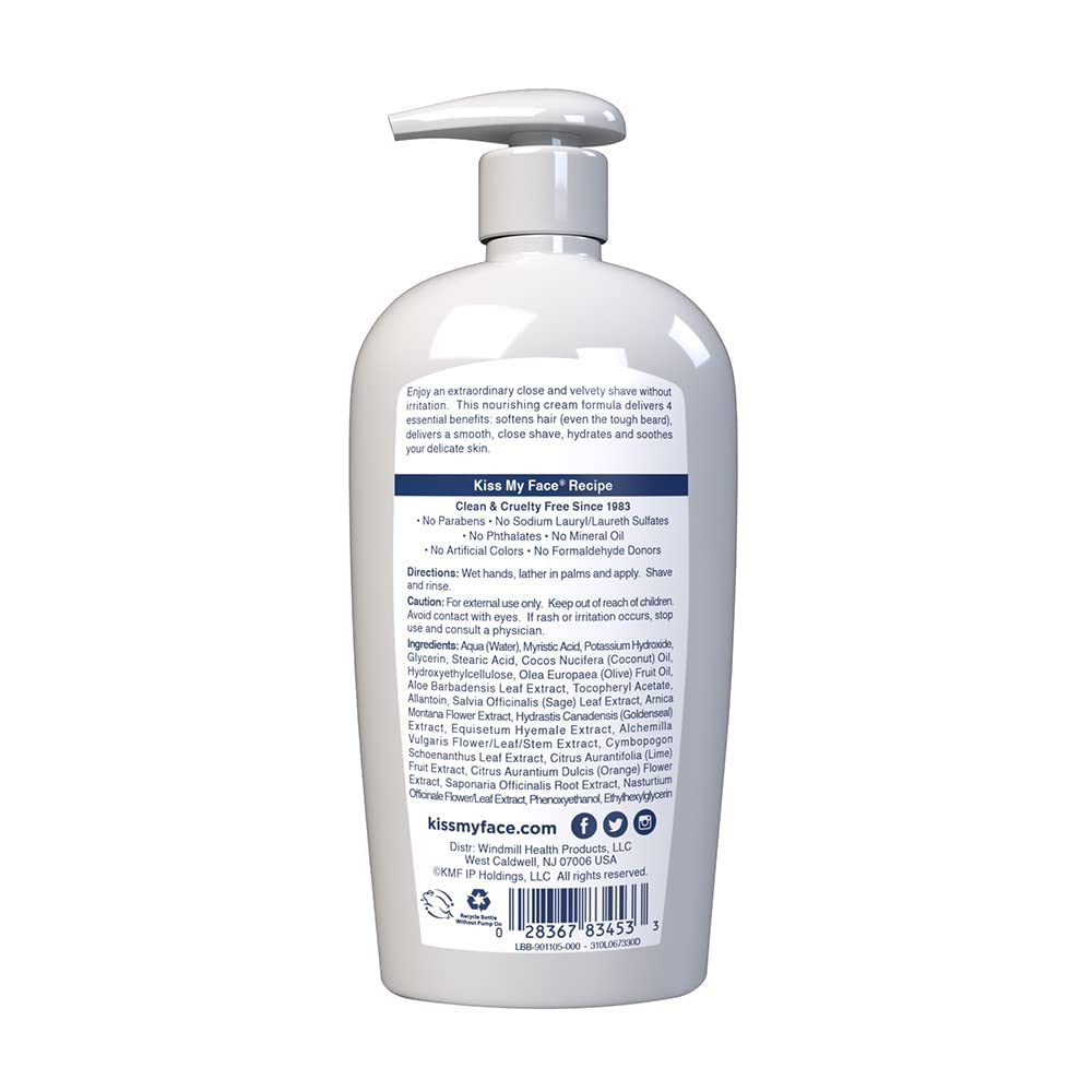 Foto 3 pulgar | Crema De Afeitar Kiss My Face Moisture Shave 325 Ml Sin Fragancia - Venta Internacional.