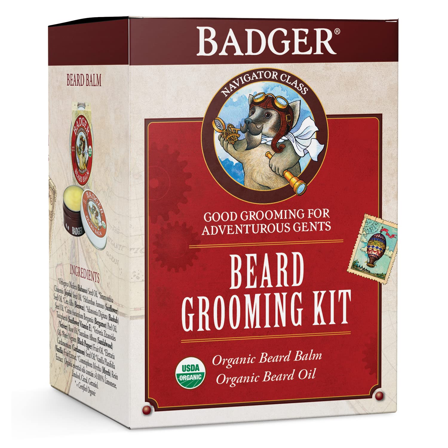 Foto 2 pulgar | Kit De Cuidado De Barba Badger Beard Oil & Balm Organic Babassu - Venta Internacional.