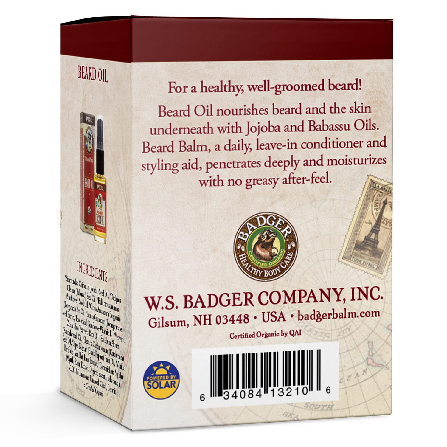 Foto 3 pulgar | Kit De Cuidado De Barba Badger Beard Oil & Balm Organic Babassu - Venta Internacional.