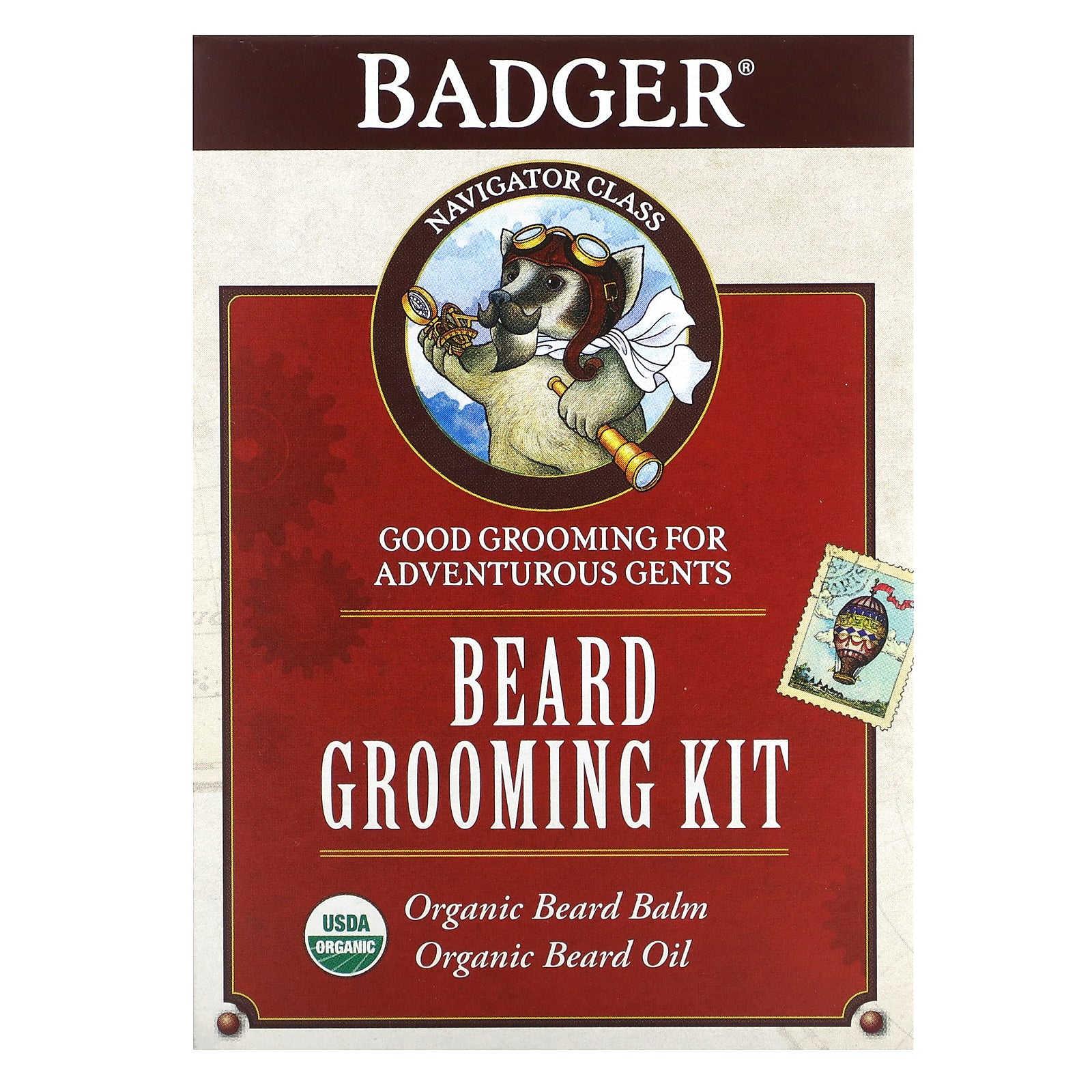 Foto 3 pulgar | Kit De Cuidado De Barba Badger Con Aroma A Bergamota Y Vainilla, 2 Piezas - Venta Internacional.