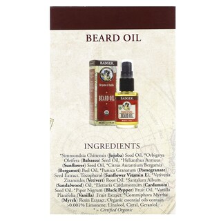 Foto 3 | Kit De Cuidado De Barba Badger Con Aroma A Bergamota Y Vainilla, 2 Piezas - Venta Internacional.