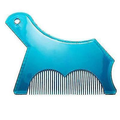Foto 2 pulgar | Herramienta Para Dar Forma A La Barba  Plantilla  Peine  Color Azul - Venta Internacional.