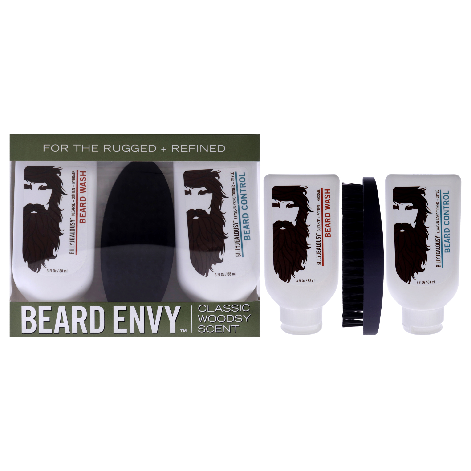 Kit De Jabón Para Barba Beard Envy Billy Jealousy, 89 Ml, 3 Unidades, Para Hombre - Venta Internacional.