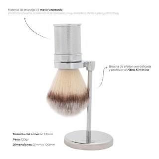 Foto 2 | Kit The Shaving Co Brocha Afeitar Metal Con Base De Acero