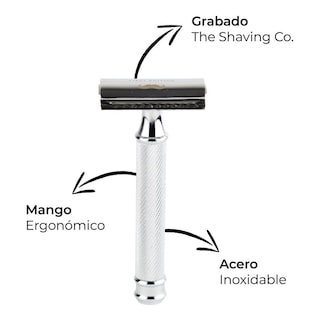 Foto 2 | Kit Afeitado Acero The Shaving Co Rastrillo + Brocha + Base