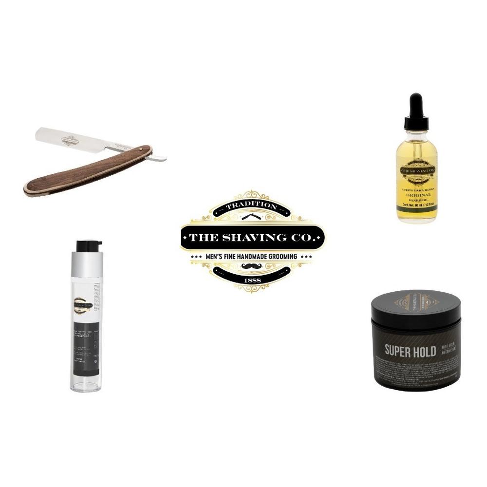 Foto 9 pulgar | Kit Afeitado Acero The Shaving Co Rastrillo + Brocha + Base