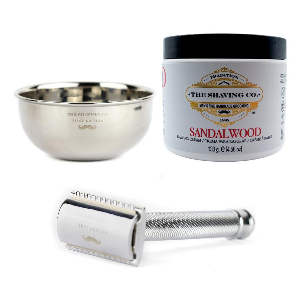 Foto 1 | The Shaving Co Kit Crema De Afeitar Sandalo Razor Metal Bowl