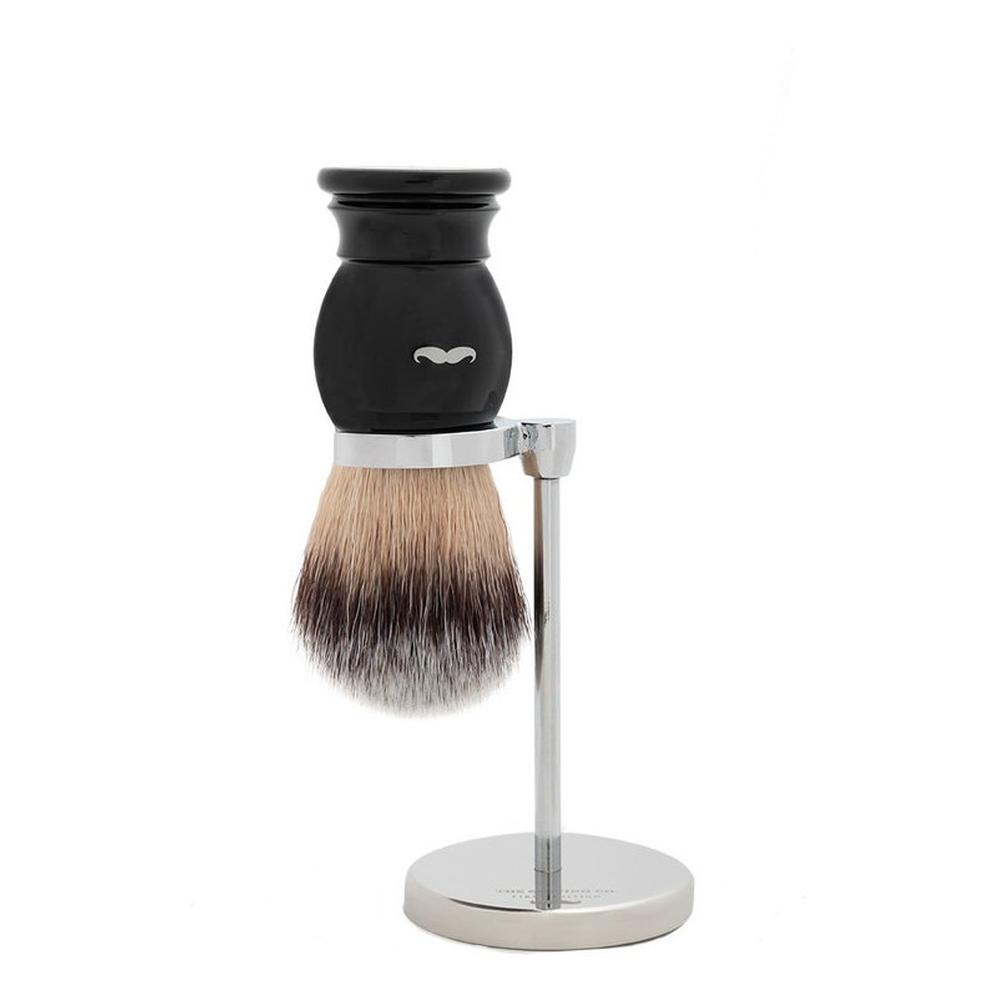 Kit The Shaving Co Brocha Afeitar Negra Con Base De Acero