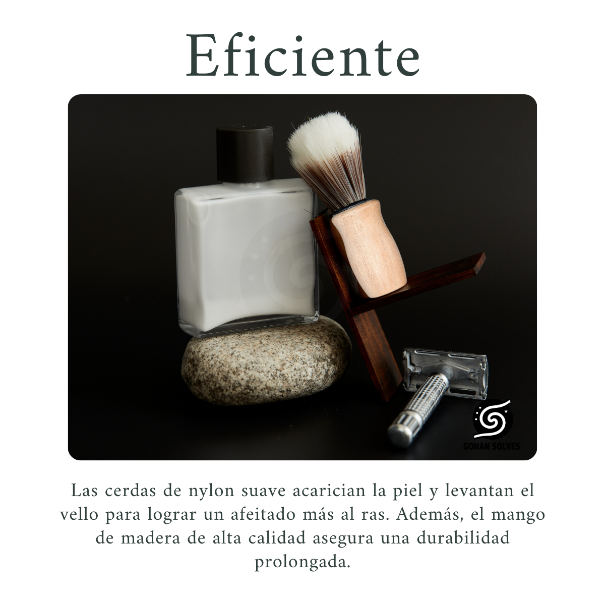 Foto 5 | Brocha De Afeitar, Madera, Nailon Suave, Profesional Barbero