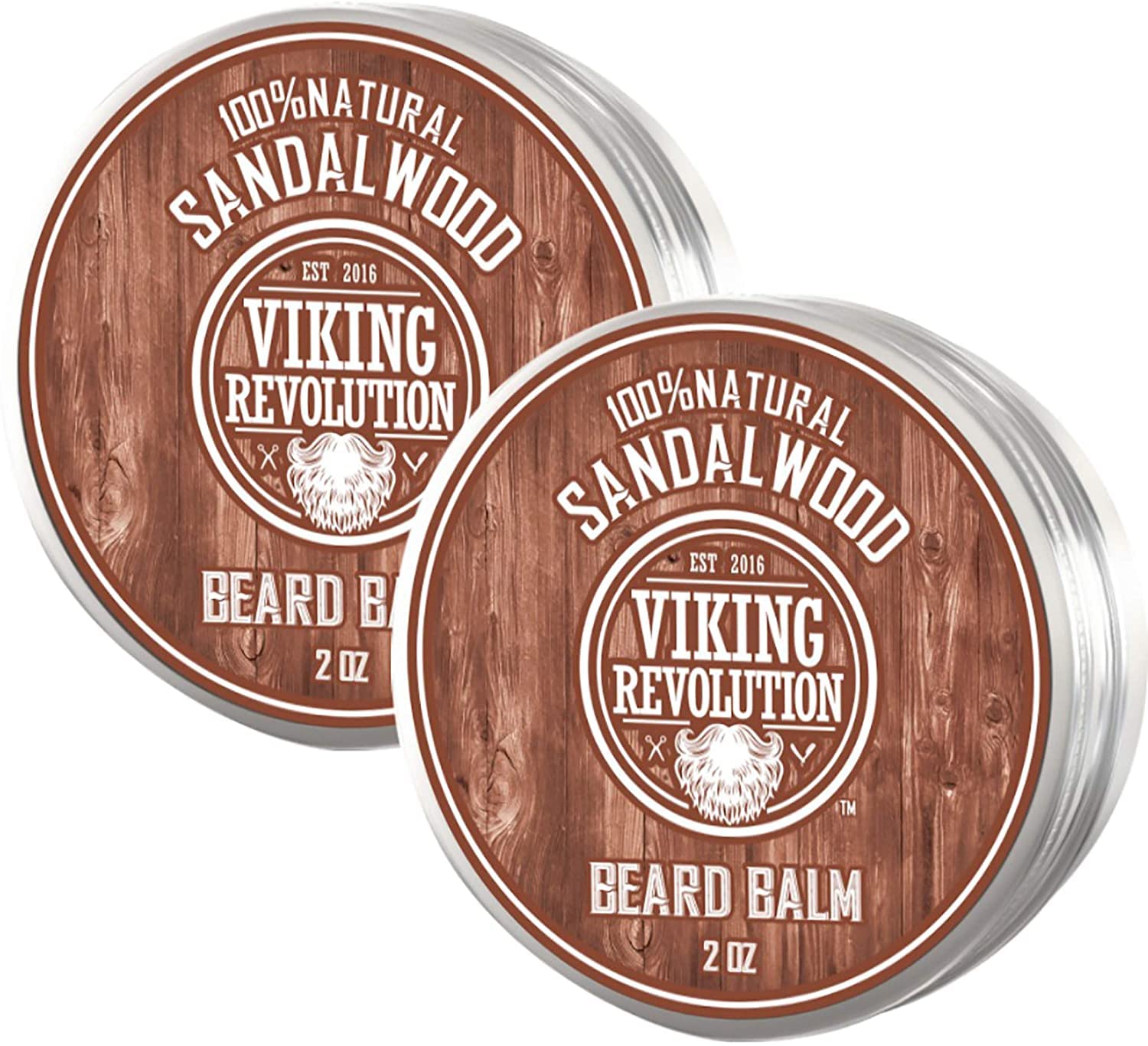 Foto 2 pulgar | Bálsamo Para Barba Viking Revolution Con Aroma A Sándalo, Paquete De 2 - Venta Internacional.