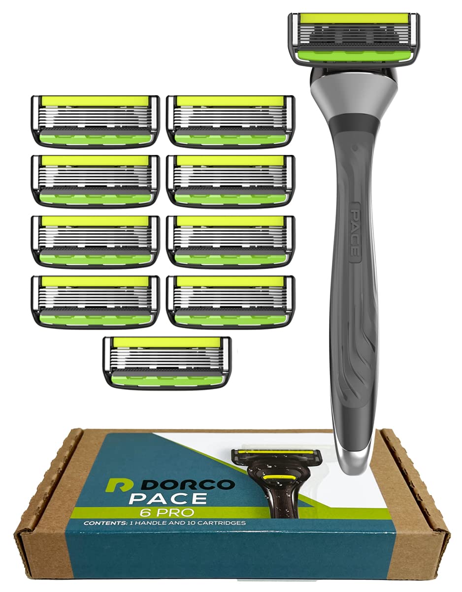 Foto 1 | Razor Dorco Pace 6 Pro Six Blade Con Recortadora, Paquete De 10 - Venta Internacional.