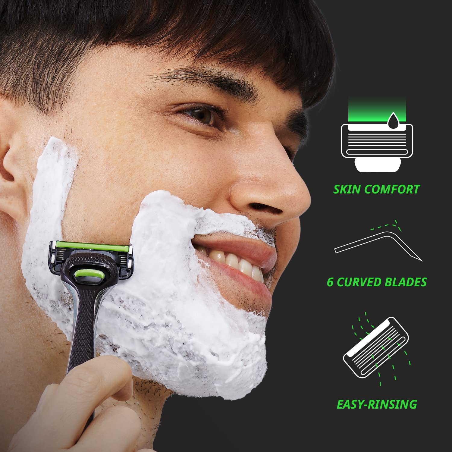 Foto 5 | Razor Dorco Pace 6 Pro Six Blade Con Recortadora, Paquete De 10 - Venta Internacional.