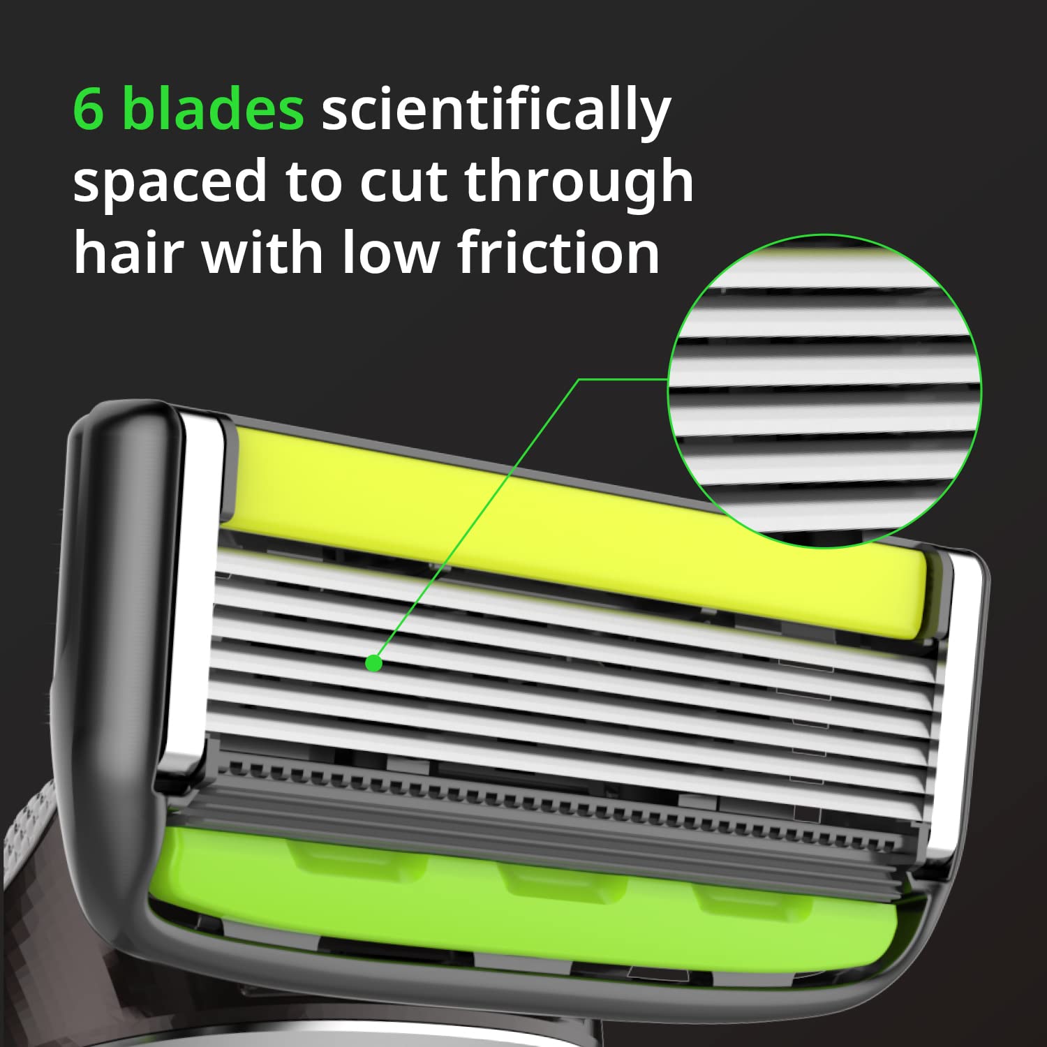 Foto 6 | Razor Dorco Pace 6 Pro Six Blade Con Recortadora, Paquete De 10 - Venta Internacional.