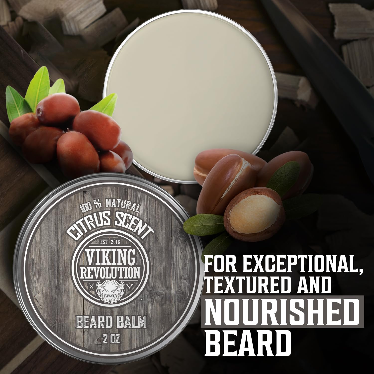 Foto 6 pulgar | Bálsamo Para Barba Viking Revolution Citrus Con Aceite De Argán, 60 Ml, Paquete De 2 - Venta Internacional.