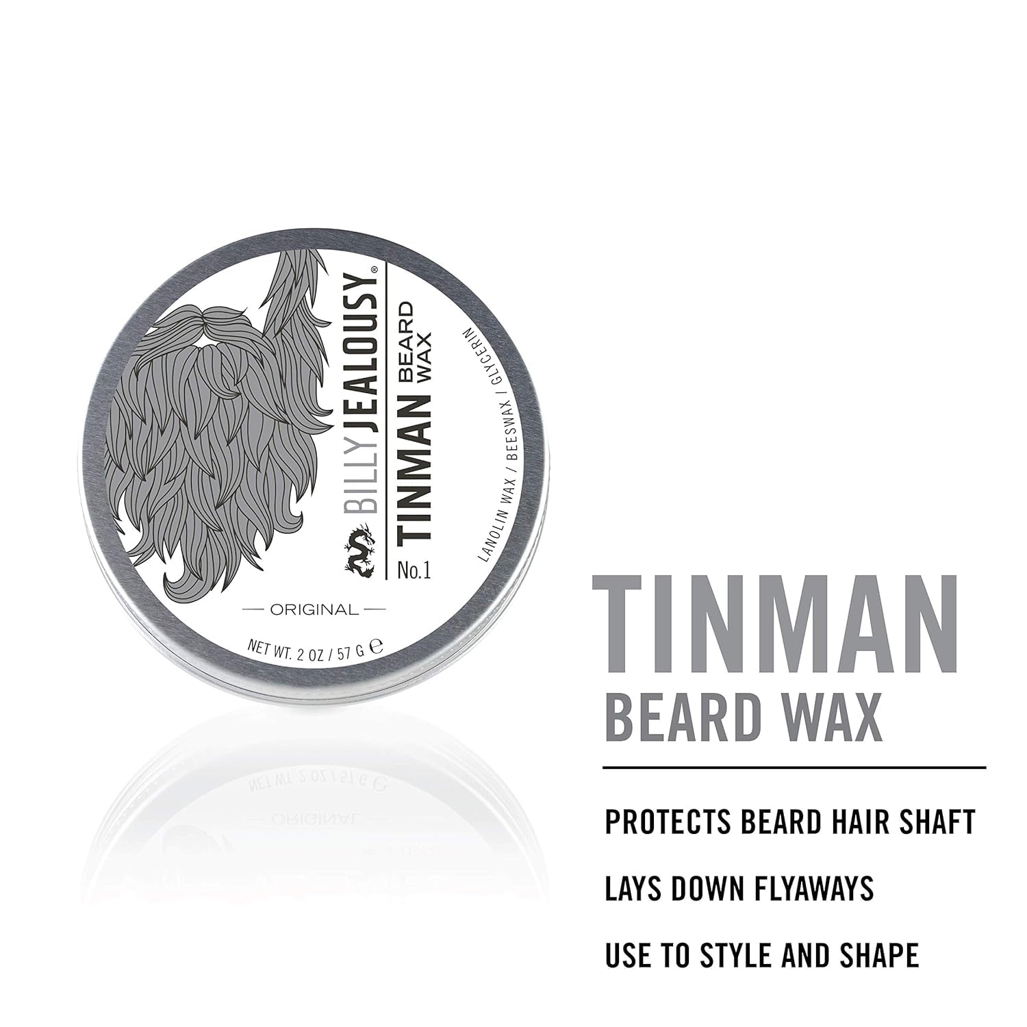 Foto 8 pulgar | Cera Para Barba Billy Jealousy Tinman Light Hold, Acabado Mate, 60 Ml - Venta Internacional.