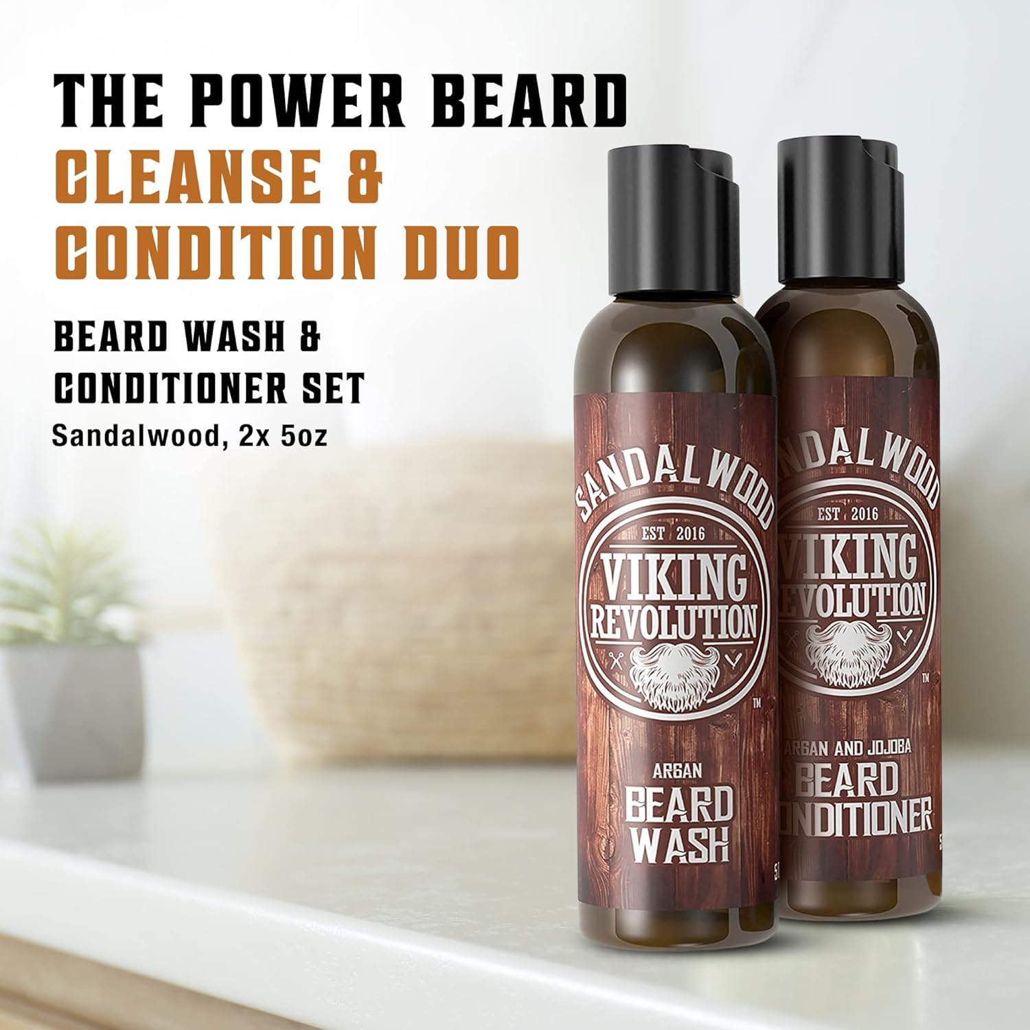Foto 2 | Set De Jabón Y Acondicionador Para Barba Viking Revolution - Venta Internacional.
