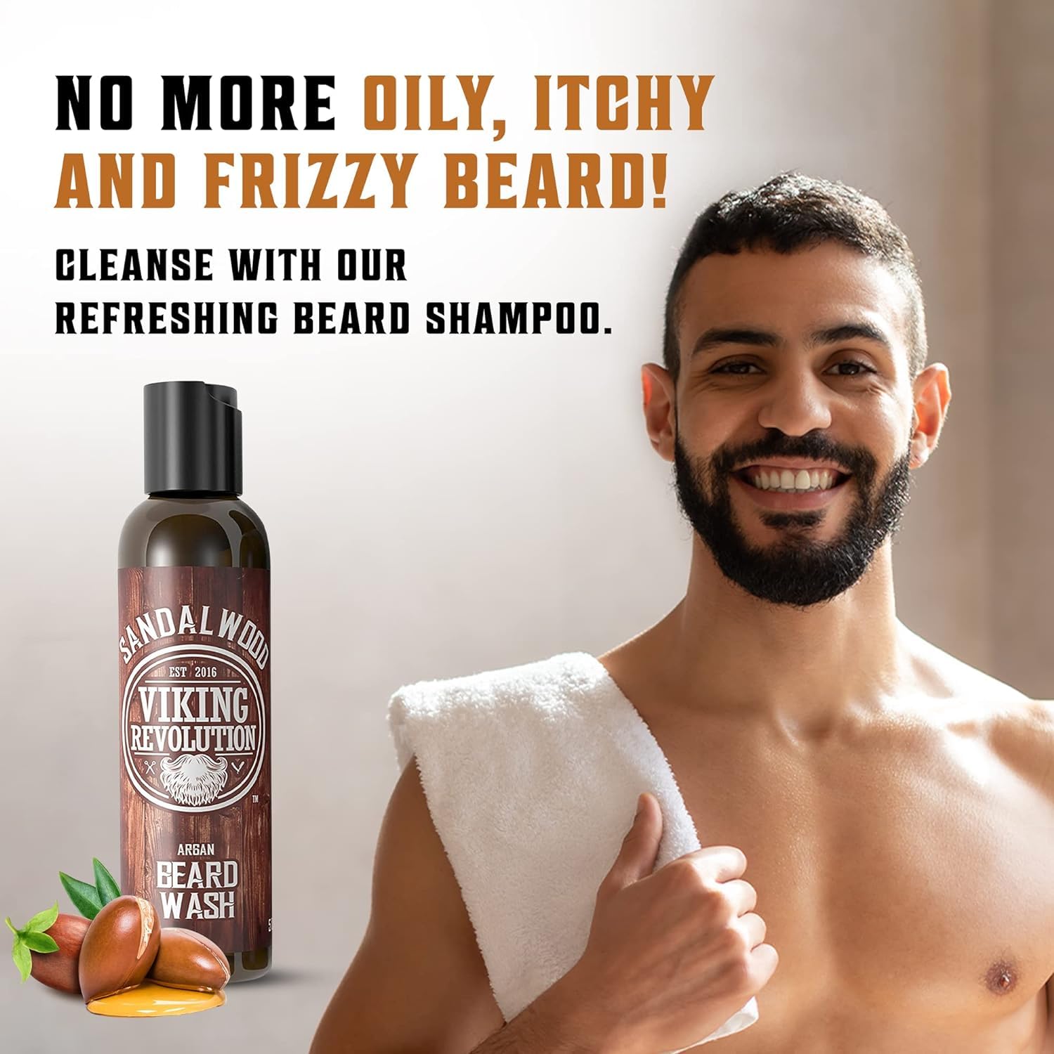 Foto 3 | Set De Jabón Y Acondicionador Para Barba Viking Revolution - Venta Internacional.