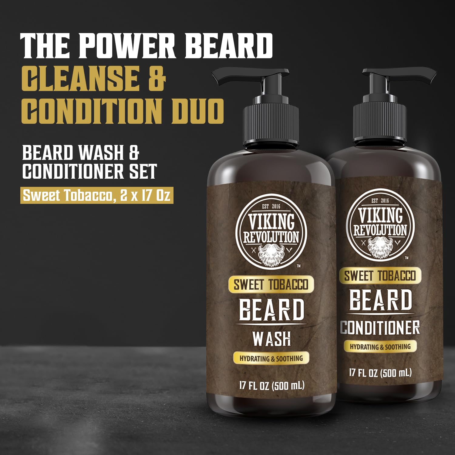 Foto 3 pulgar | Limpiador Y Acondicionador Para Barba Viking Revolution 500 Ml - Venta Internacional.