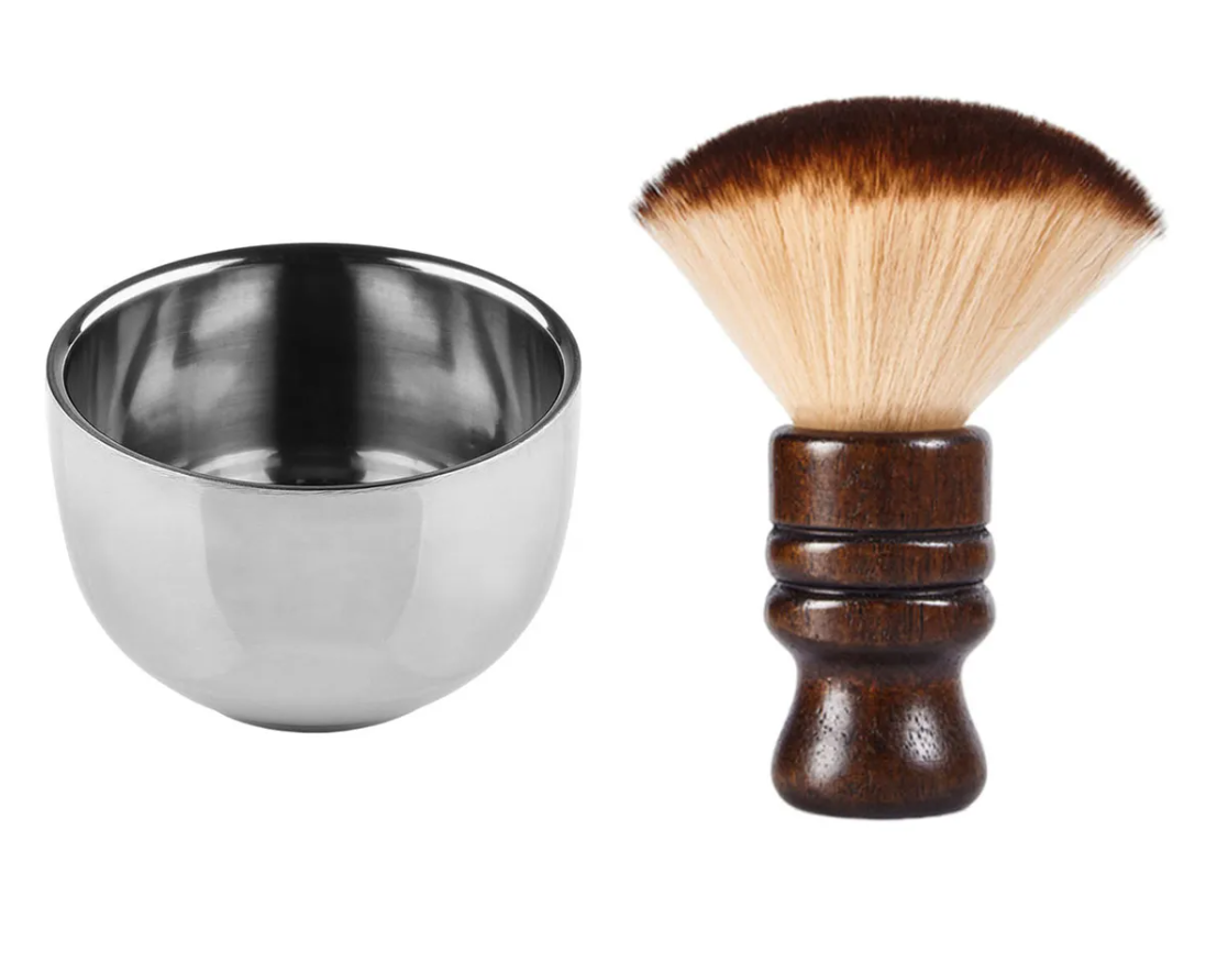 Foto 2 pulgar | Brocha Para Afeitar Barber Madera Con Tazón De Jabón Afeitar