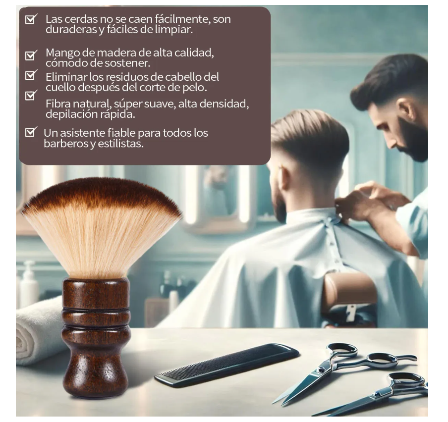 Foto 5 | Brocha Para Afeitar Barber Madera Con Tazón De Jabón Afeitar