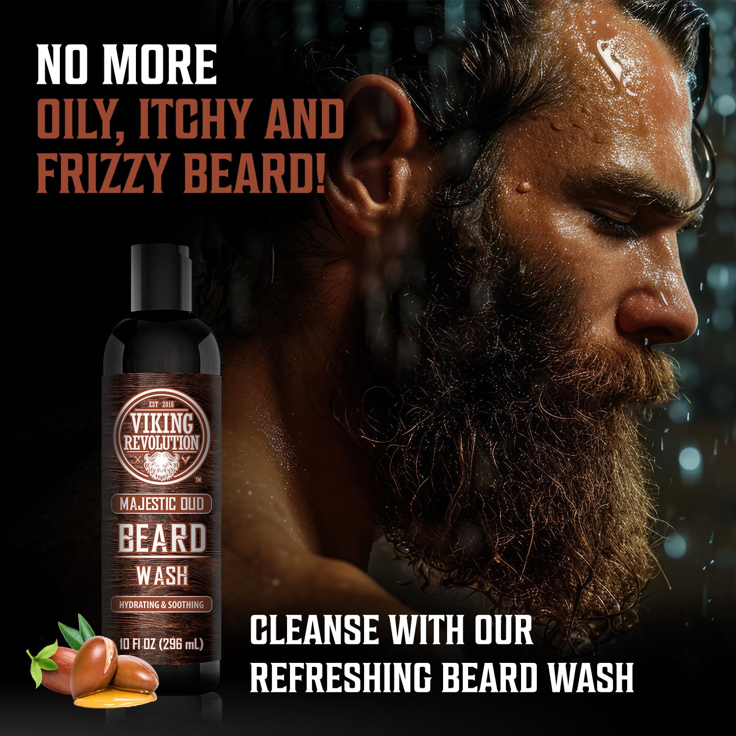 Foto 4 pulgar | Limpiador Y Acondicionador Para Barba Viking Revolution 300 Ml Para Hombre - Venta Internacional.