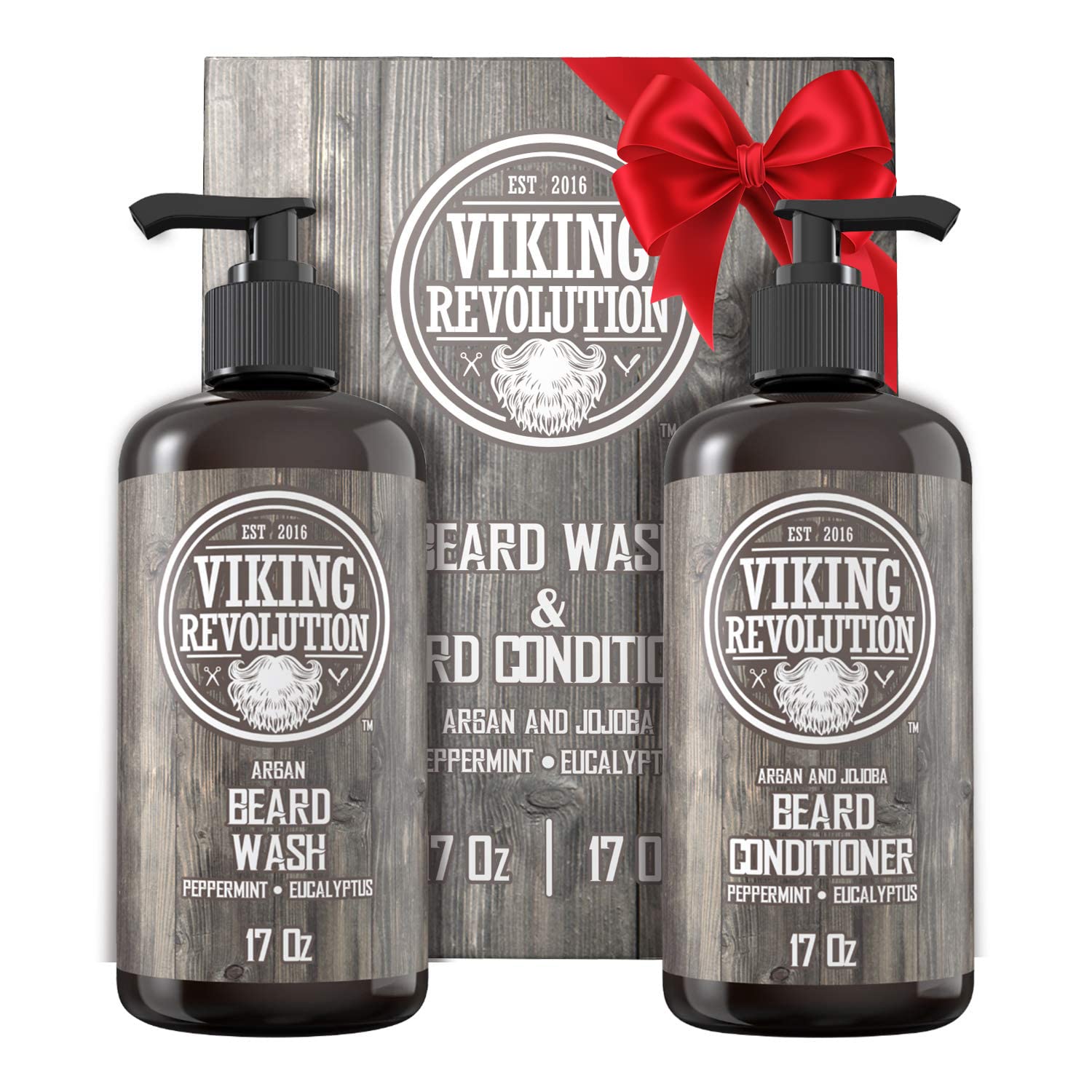 Foto 2 pulgar | Set De Jabón Y Acondicionador Para Barba Viking Revolution Con Argán Y Jojoba - Venta Internacional.