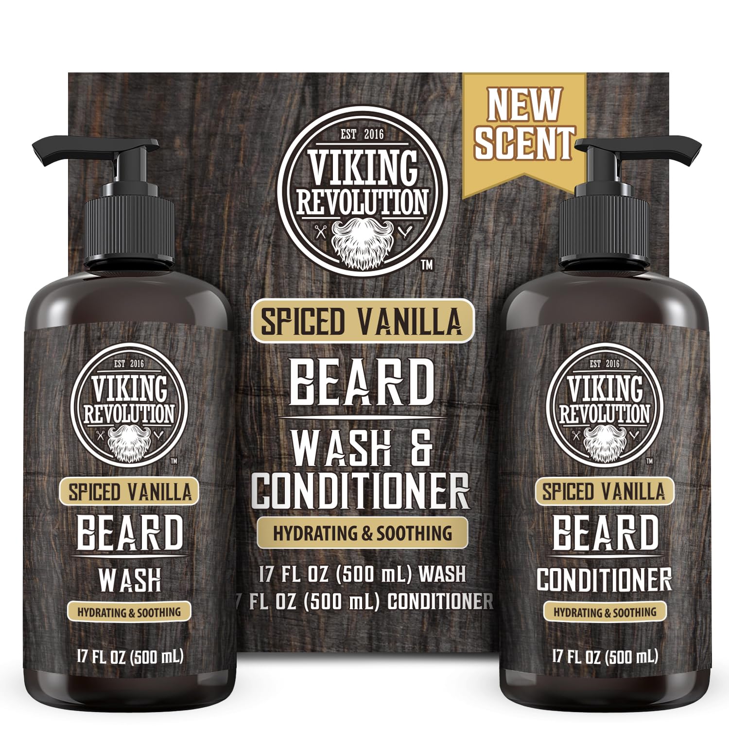 Foto 2 pulgar | Limpiador Y Acondicionador Para Barba Viking Revolution, 500 Ml, Vainilla Especiada - Venta Internacional.