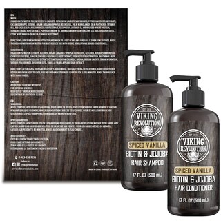 Foto 6 | Limpiador Y Acondicionador Para Barba Viking Revolution, 500 Ml, Vainilla Especiada - Venta Internacional.
