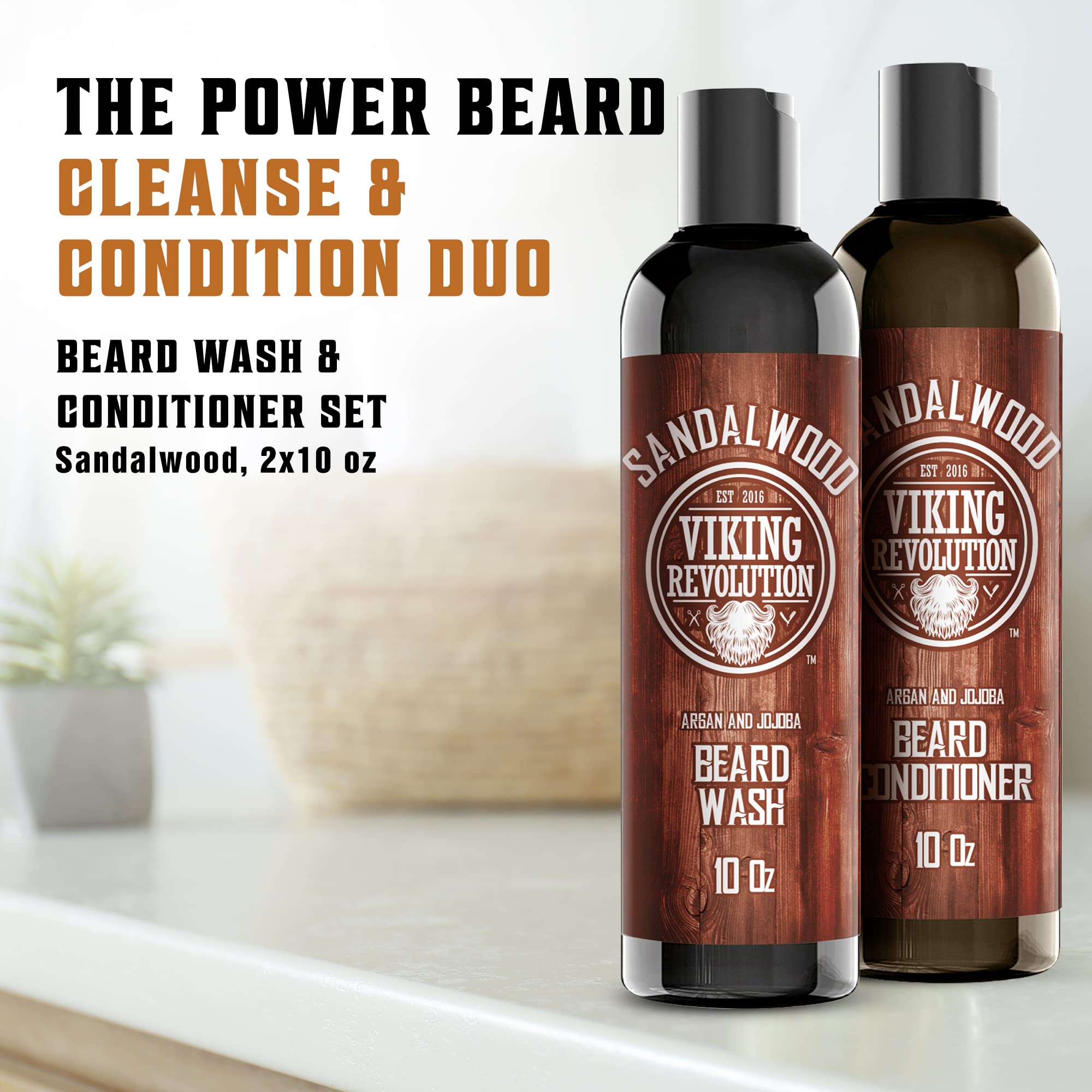 Foto 3 pulgar | Set De Jabón Y Acondicionador Para Barba Viking Revolution 300 Ml - Venta Internacional.
