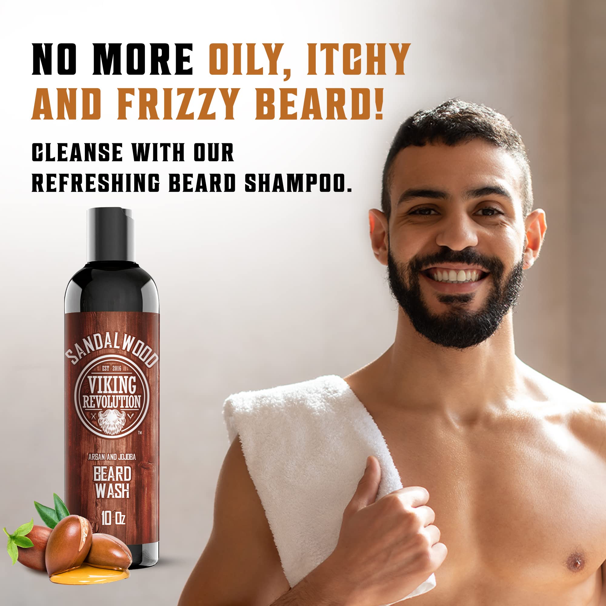 Foto 4 pulgar | Set De Jabón Y Acondicionador Para Barba Viking Revolution 300 Ml - Venta Internacional.