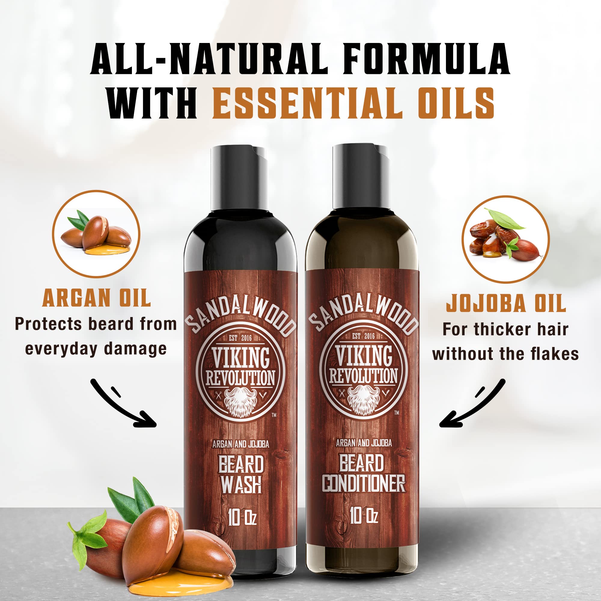 Foto 5 | Set De Jabón Y Acondicionador Para Barba Viking Revolution 300 Ml - Venta Internacional.