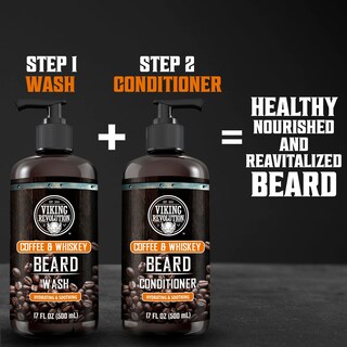 Foto 7 | Set De Jabón Y Acondicionador Para Barba Viking Revolution Con Aroma A Café Y Whisky, 500 Ml - Venta Internacional.